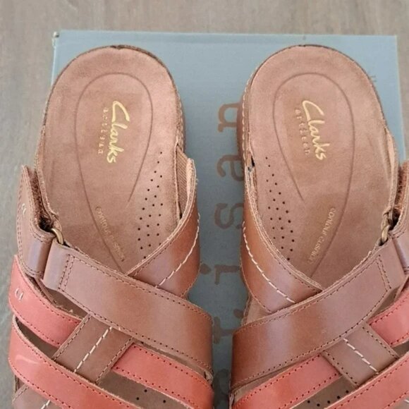 Clarks Artisan Cecily Slide - Color: Tan Combination - Size: 7.5 W - Picture 4 of 9